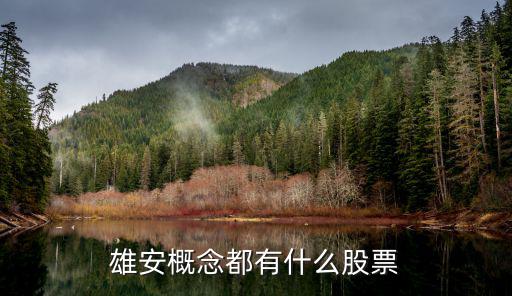 雄安概念都有什么股票