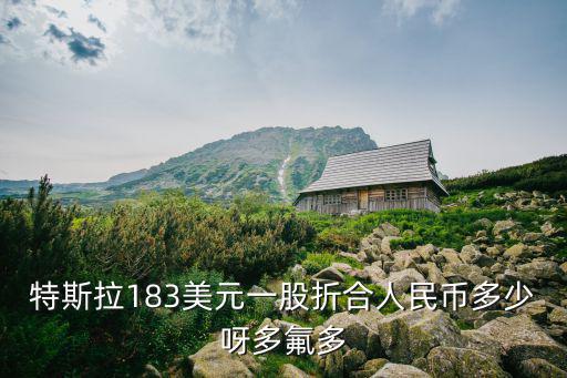 特斯拉183美元一股折合人民币多少呀多氟多