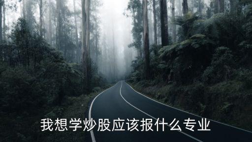 我想学炒股应该报什么专业