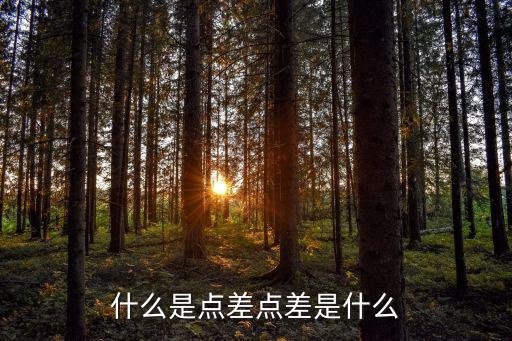 什么是点差点差是什么