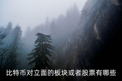 比特币对立面的板块或者股票有哪些
