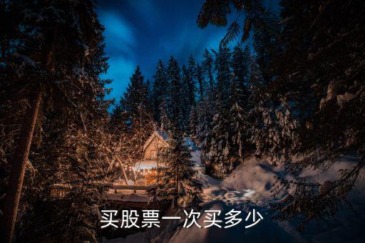 买股票一次买多少