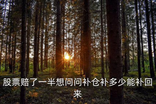 股票补仓可补多少，股票补仓补多少