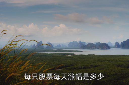 每只股票每天涨幅是多少