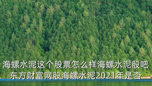 海螺水泥股票分红多少，海螺水泥的股票目标价600585 海螺水泥半年报海螺水泥2021年分红