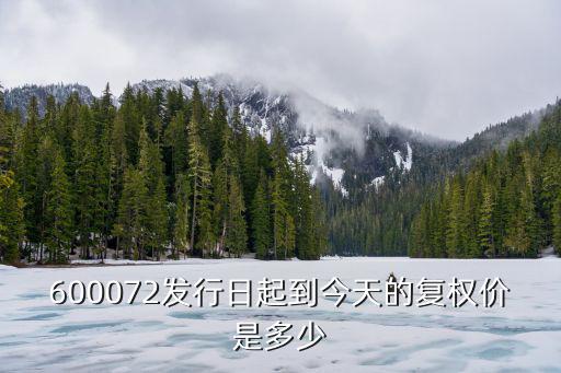 600072发行日起到今天的复权价是多少