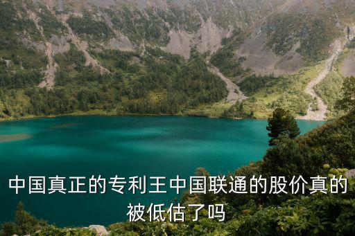 中国真正的专利王中国联通的股价真的被低估了吗