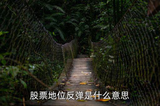 股票地位反弹是什么意思