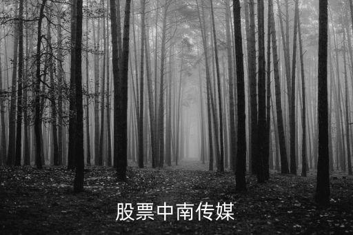 股票中南传媒