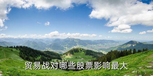 贸易战对哪些股票影响最大