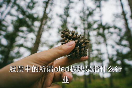 yyds股票指什么板块，股票中的所谓oled板块是指什么行业