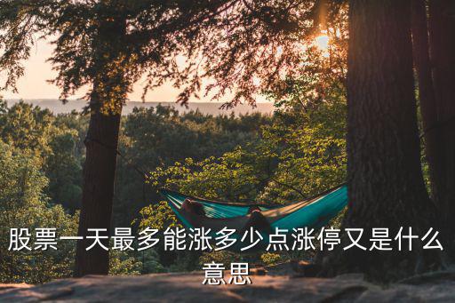 股票一天最多能涨多少点涨停又是什么意思
