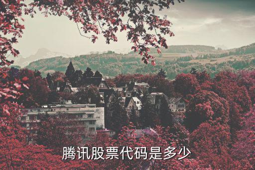 腾讯股票代码是多少