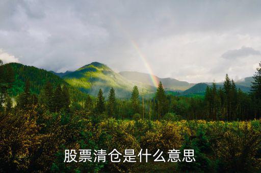 股票清仓到什么程度，股票跌到多少会清仓