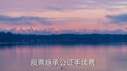 股票继承公证手续费