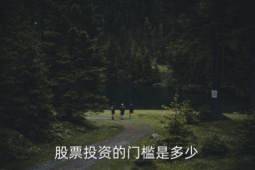股票投资的门槛是多少