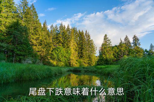 尾盘下跌意味着什么意思
