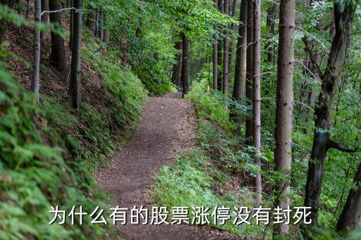 为什么有的股票涨停没有封死