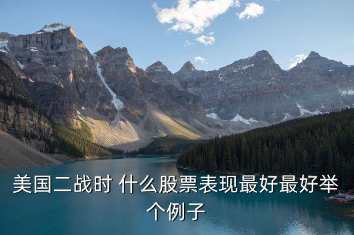 战争时期买什么股票，美国二战时 什么股票表现最好最好举个例子