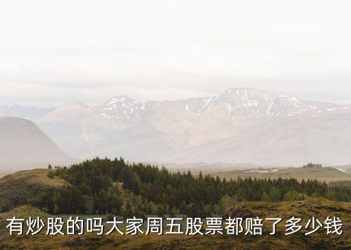 有炒股的吗大家周五股票都赔了多少钱