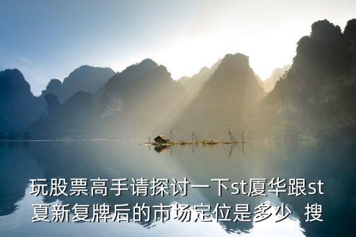 玩股票高手请探讨一下st厦华跟st夏新复牌后的市场定位是多少  搜
