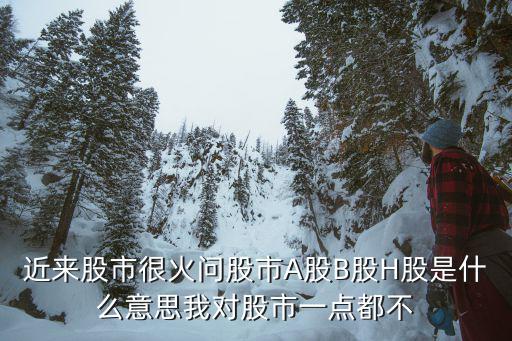 近来股市很火问股市A股B股H股是什么意思我对股市一点都不