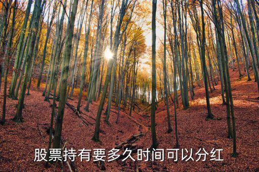 股票持有要多久时间可以分红