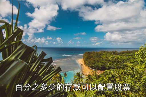 股票配置资金占存款多少，百分之多少的存款可以配置股票