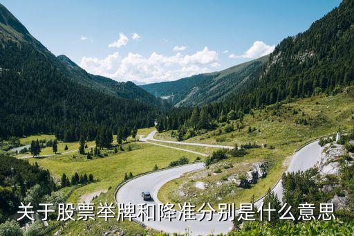 关于股票举牌和降准分别是什么意思