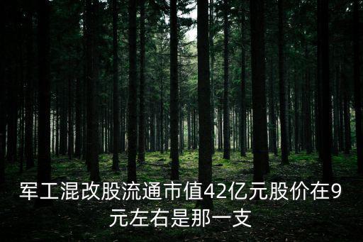 军工混改股流通市值42亿元股价在9元左右是那一支