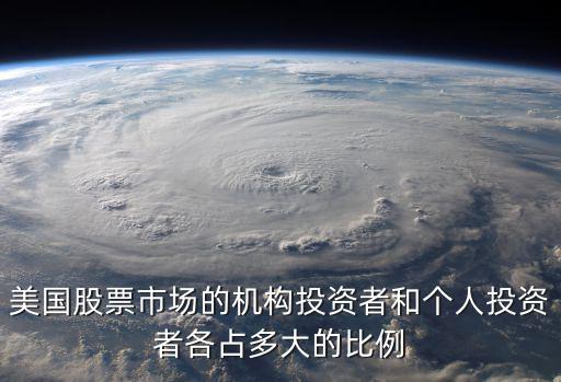 美国股票市场的机构投资者和个人投资者各占多大的比例