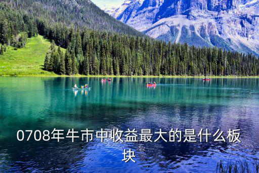 0708年牛市中收益最大的是什么板块