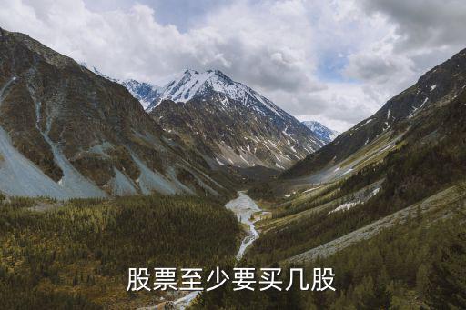 股票至少要买几股