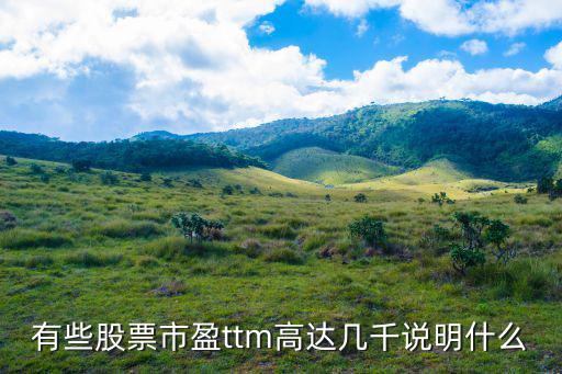 有些股票市盈ttm高达几千说明什么