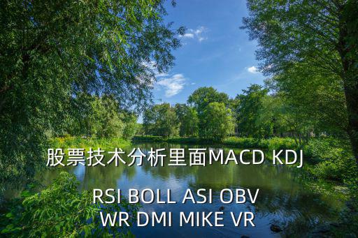 股票技术分析里面MACD KDJ RSI BOLL ASI OBV WR DMI MIKE VR