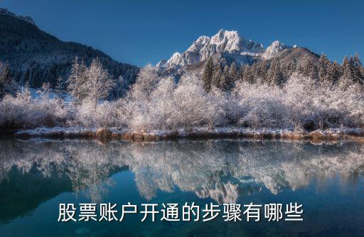 股票账户开通的步骤有哪些