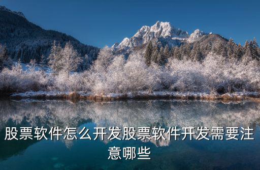 做股票软件注意什么，炒股软件都有哪些操作技巧需要注意什么