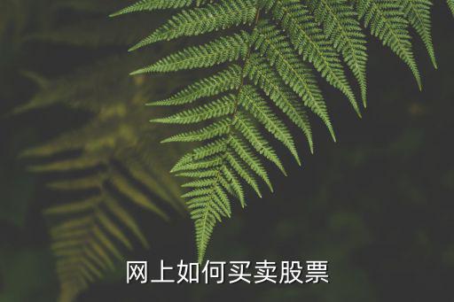 股票网上怎么交易，网上怎样操作股票