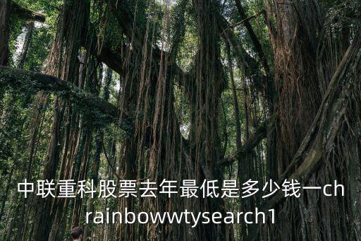 中联重科股票去年最低是多少钱一chrainbowwtysearch1