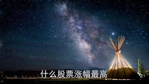 什么股票涨幅最高