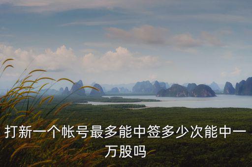 新股最多能中签多少股票，新股最多能中签多少股