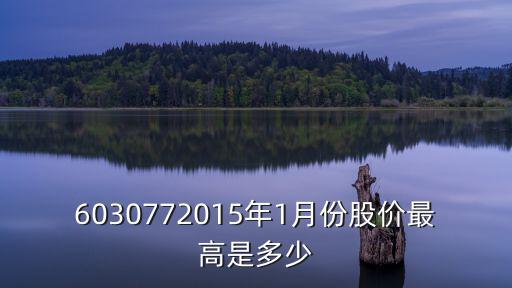 6030772015年1月份股价最高是多少