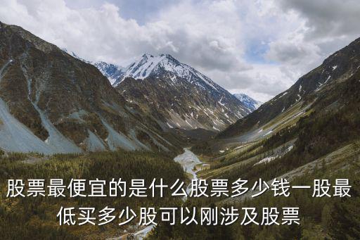 股票最便宜的是什么股票多少钱一股最低买多少股可以刚涉及股票
