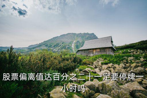 股票偏离值达百分之二十一定要停牌一小时吗