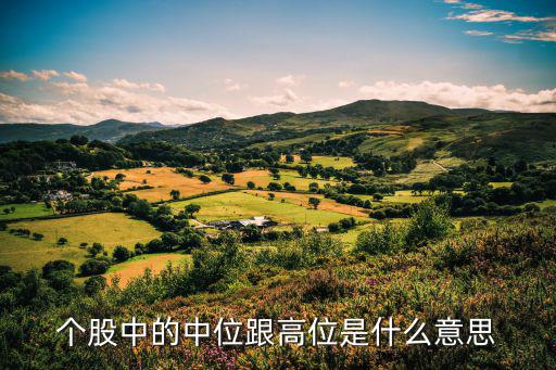 个股中的中位跟高位是什么意思