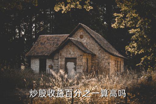 炒股收益百分之一算高吗