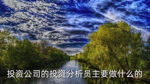 股票分析师讲述什么，股票分析员的介绍