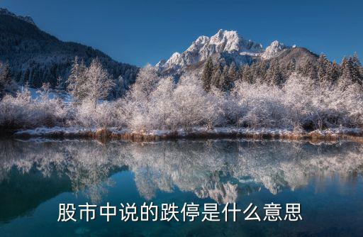 股票下午为什么要跌停，为什么会跌停