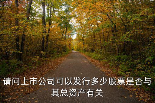 企业可以发行多少股份股票，请问上市公司可以发行多少股票是否与其总资产有关