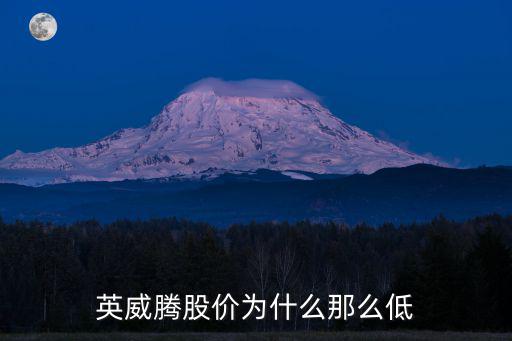 英威腾股价为什么那么低